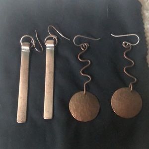 Copper Dangle Earrings